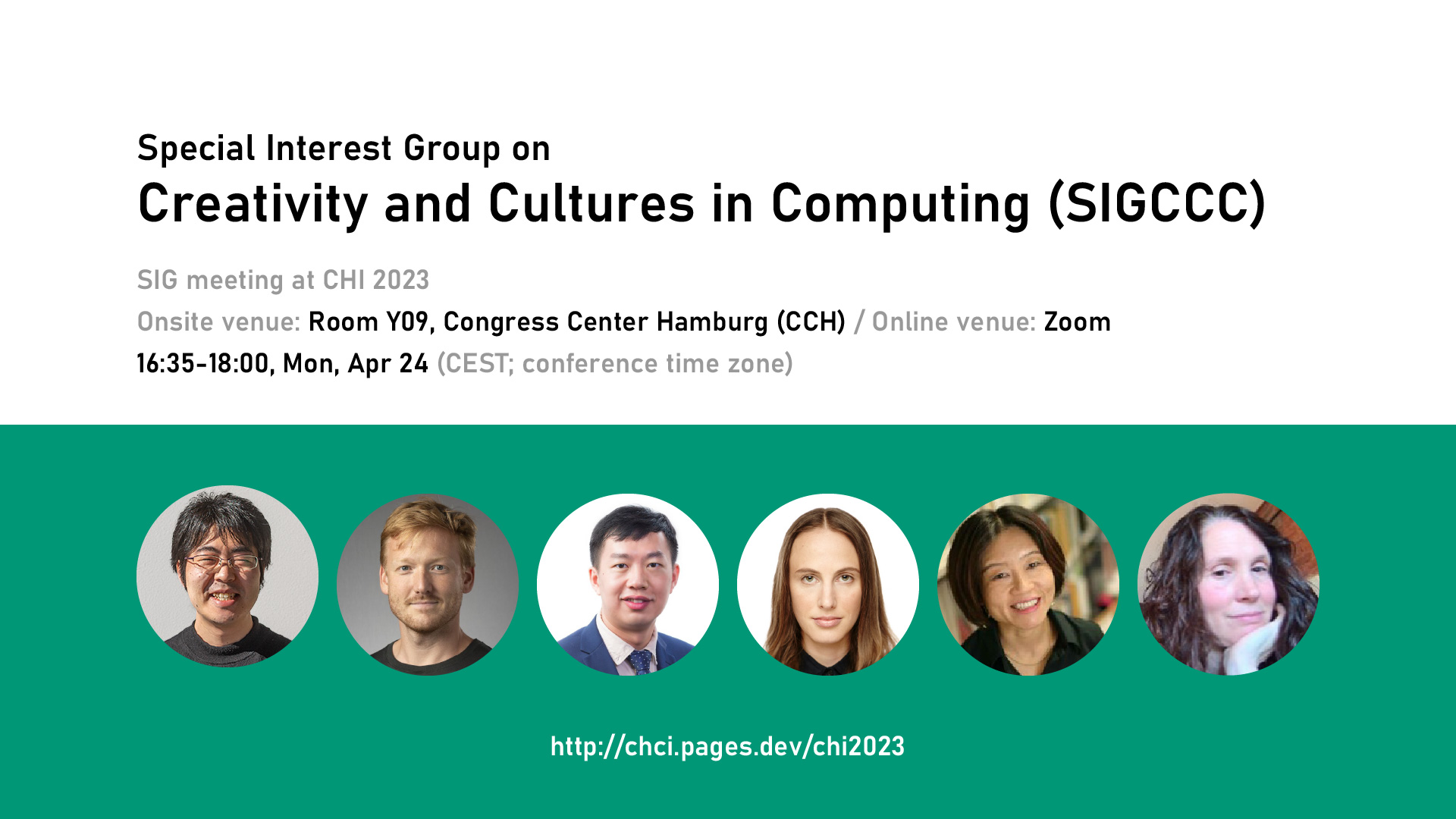 ACM CHI 2023: Special Interest Group on Creativity and Cultures in Computing