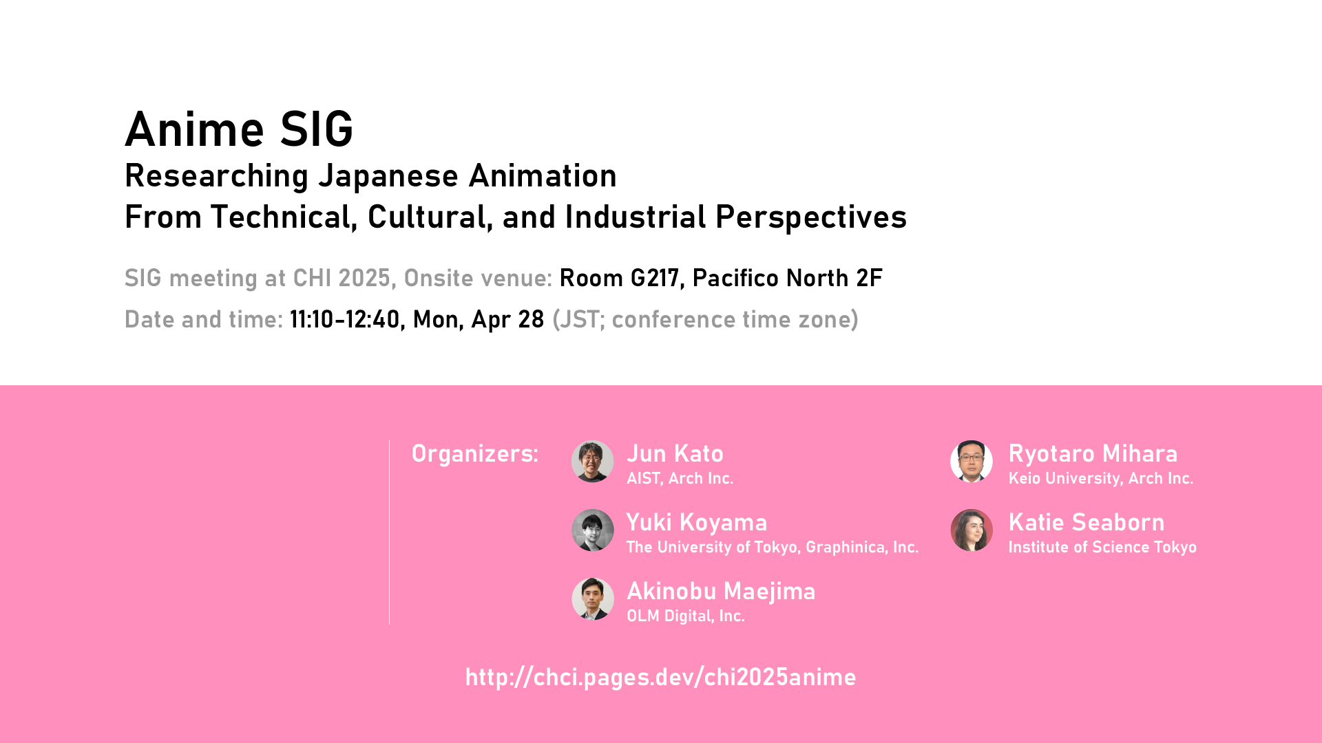 ACM CHI 2025] Anime SIG